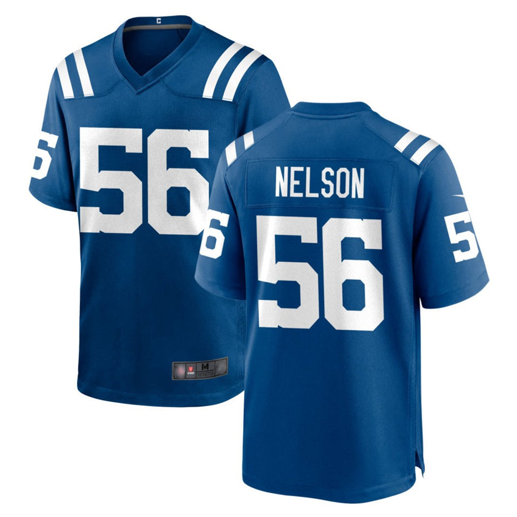 Davalo IN.Colts #56 Quenton Nelson Player Royal Home Game Stitched Jerseys