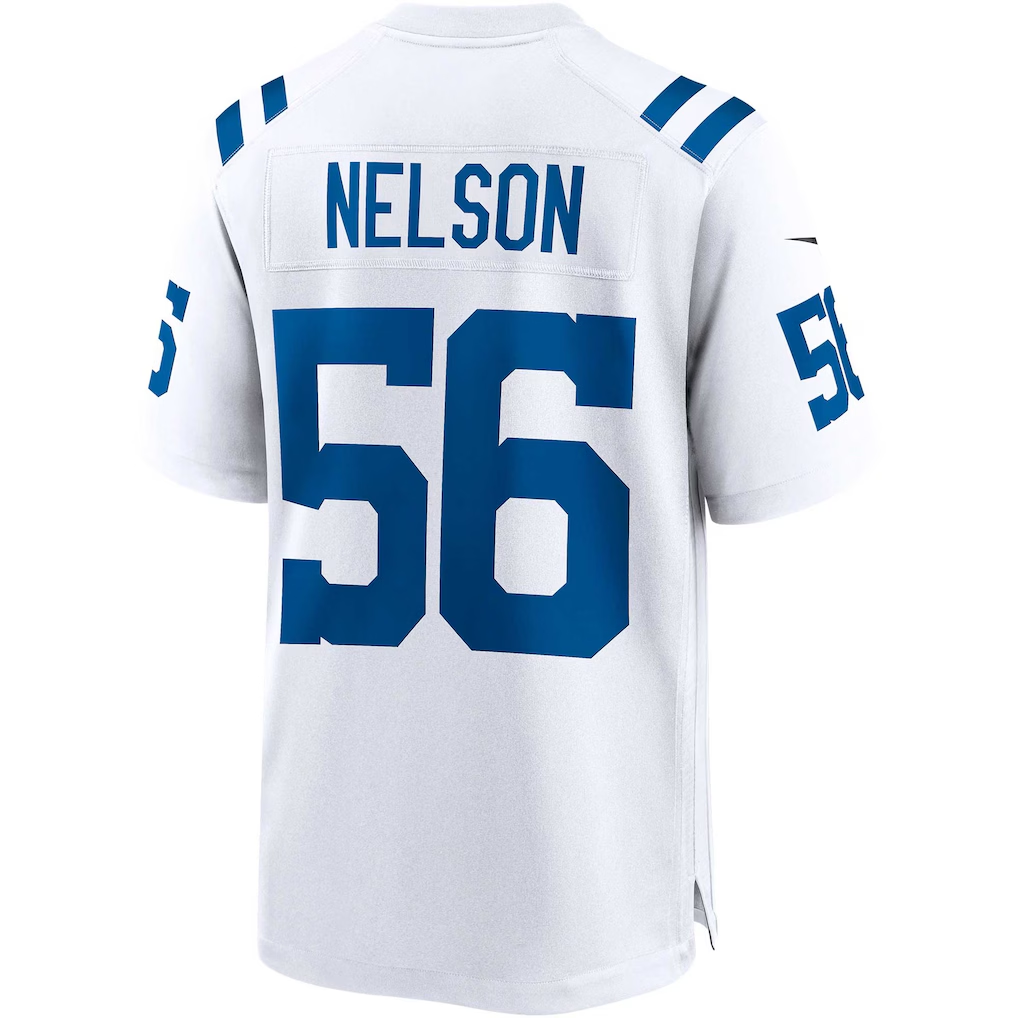 Davalo IN.Colts #56 Quenton Nelson White Game Player Stitched Jerseys