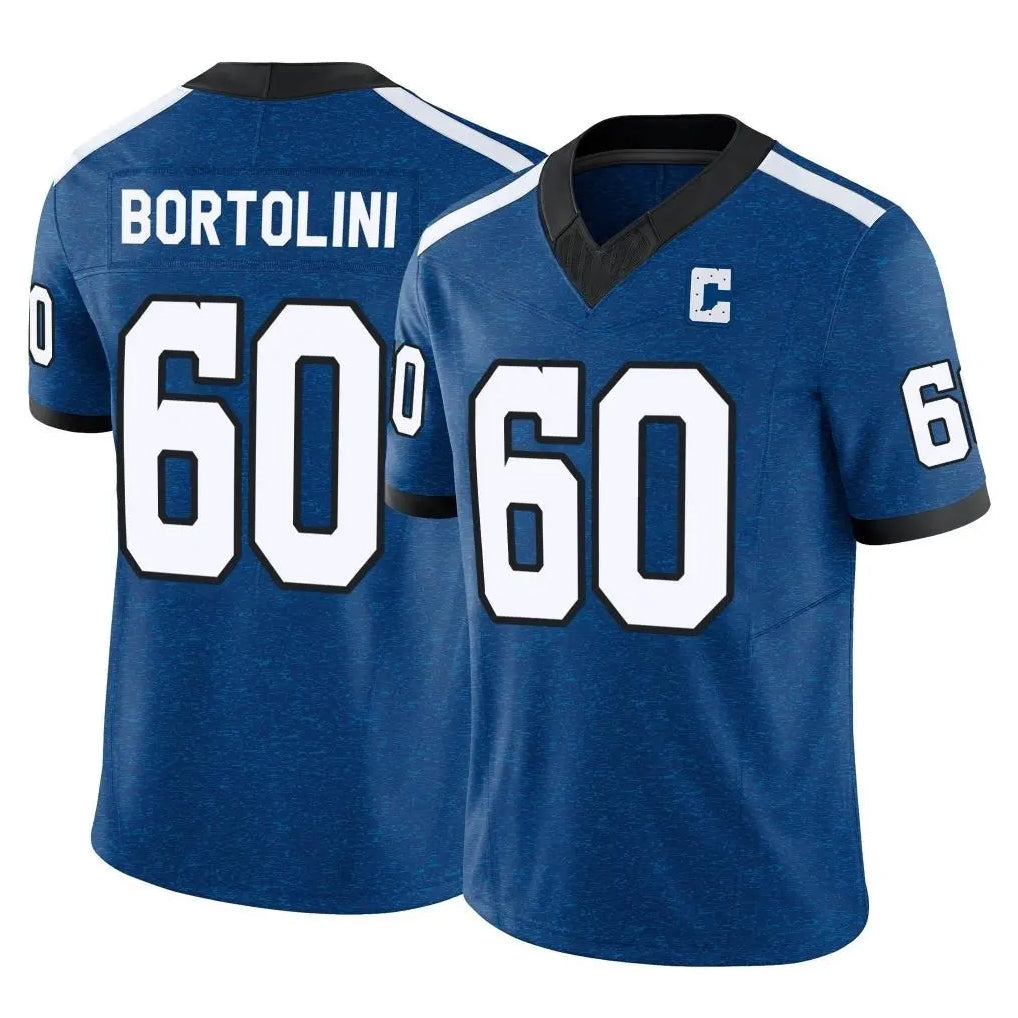 Davalo IN.Colts #60 Tanor Bortolini Player Royal Limited Indiana Nights Alternate Vapor F.U.S.E. Home Game Stitched Jerseys