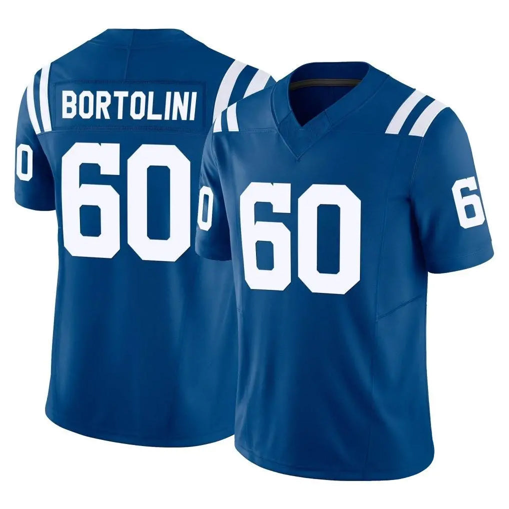 Davalo IN.Colts #60 Tanor Bortolini Player Royal Limited Vapor F.U.S.E. Home Game Stitched Jerseys