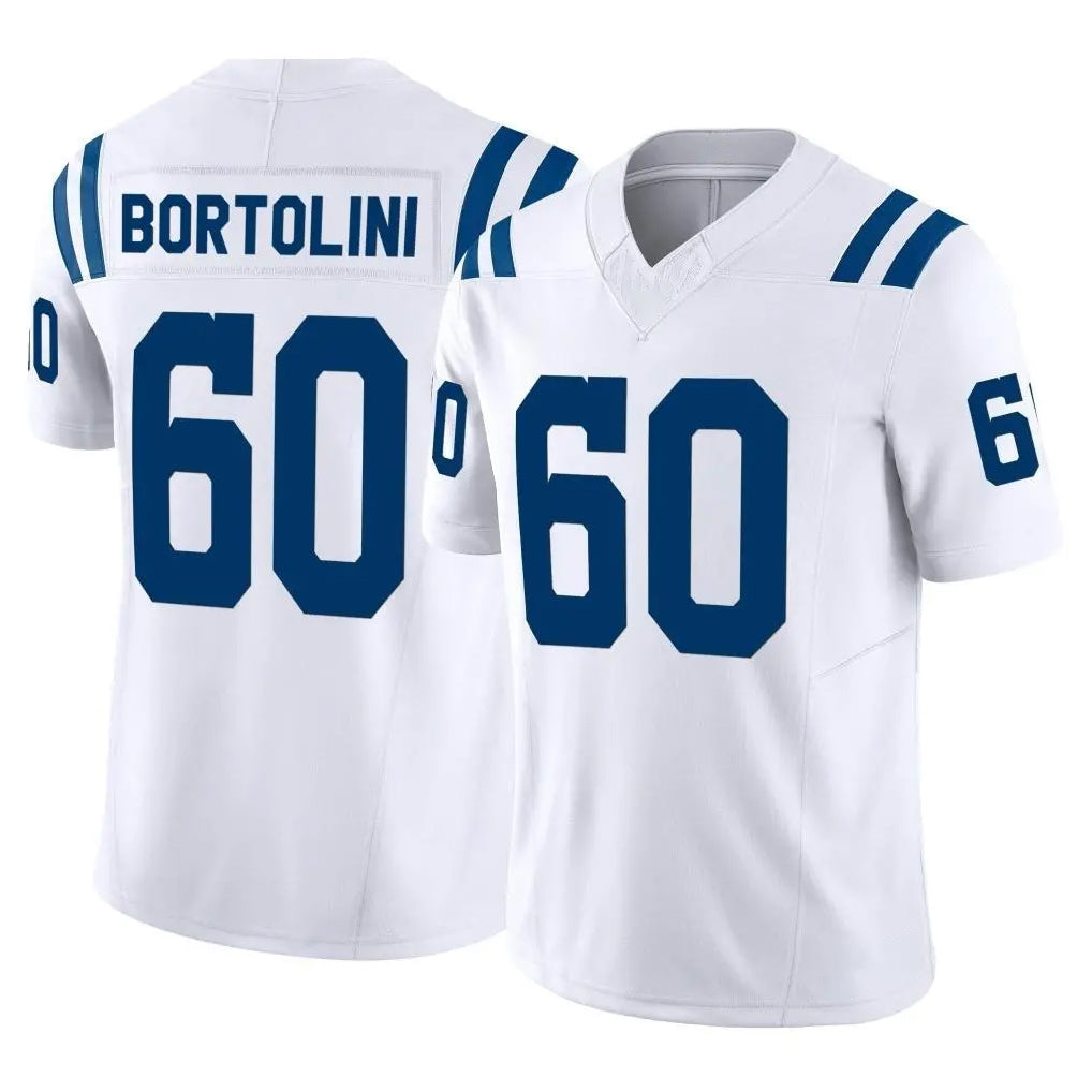 Davalo IN.Colts #60 Tanor Bortolini Player White Limited Vapor F.U.S.E. Home Game Stitched Jerseys