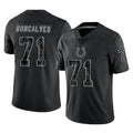 Davalo IN.Colts #71 Matt Goncalves Player Black Reflective Limited Game Stitched Jerseys
