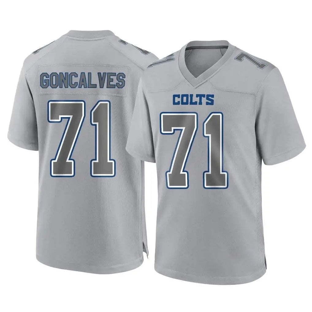 Davalo IN.Colts #71 Matt Goncalves Player Gray Atmosphere Fashion Home Game Stitched Jerseys
