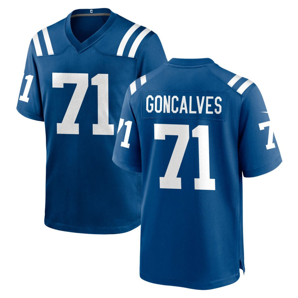 Davalo IN.Colts #71 Matt Goncalves Player Royal Home Game Stitched Jerseys