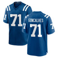 Davalo IN.Colts #71 Matt Goncalves Player Royal Home Game Stitched Jerseys