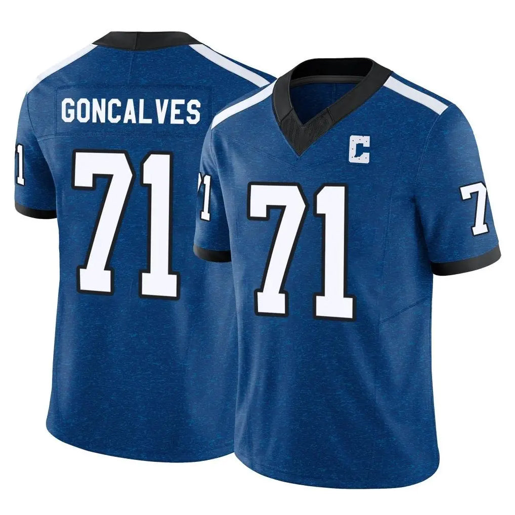 Davalo IN.Colts #71 Matt Goncalves Player Royal Limited Indiana Nights Alternate Vapor F.U.S.E. Home Game Stitched Jerseys