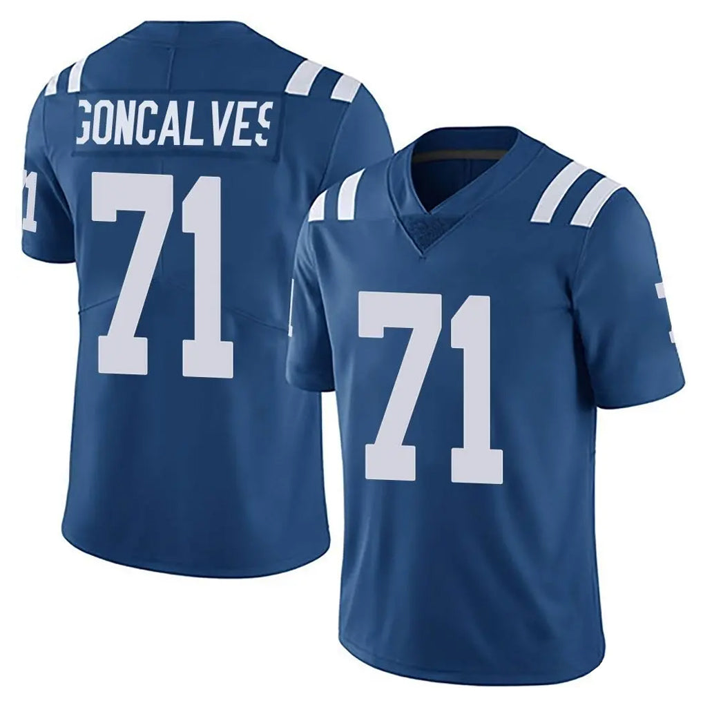 Davalo IN.Colts #71 Matt Goncalves Player Royal Limited Vapor Untouchable Home Game Stitched Jerseys