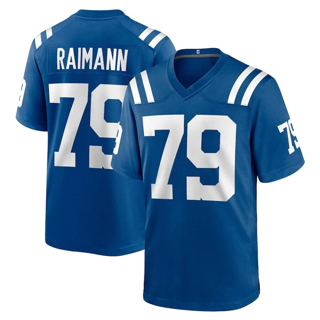 Davalo IN.Colts #79 Bernhard Raimann Player Royal Home Game Stitched Jerseys