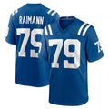 Davalo IN.Colts #79 Bernhard Raimann Player Royal Home Game Stitched Jerseys