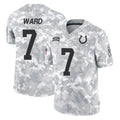 Davalo IN.Colts #7 Charvarius Ward Sr. Player Arctic Camo Salute To Service Limited Game Stitched Jerseys