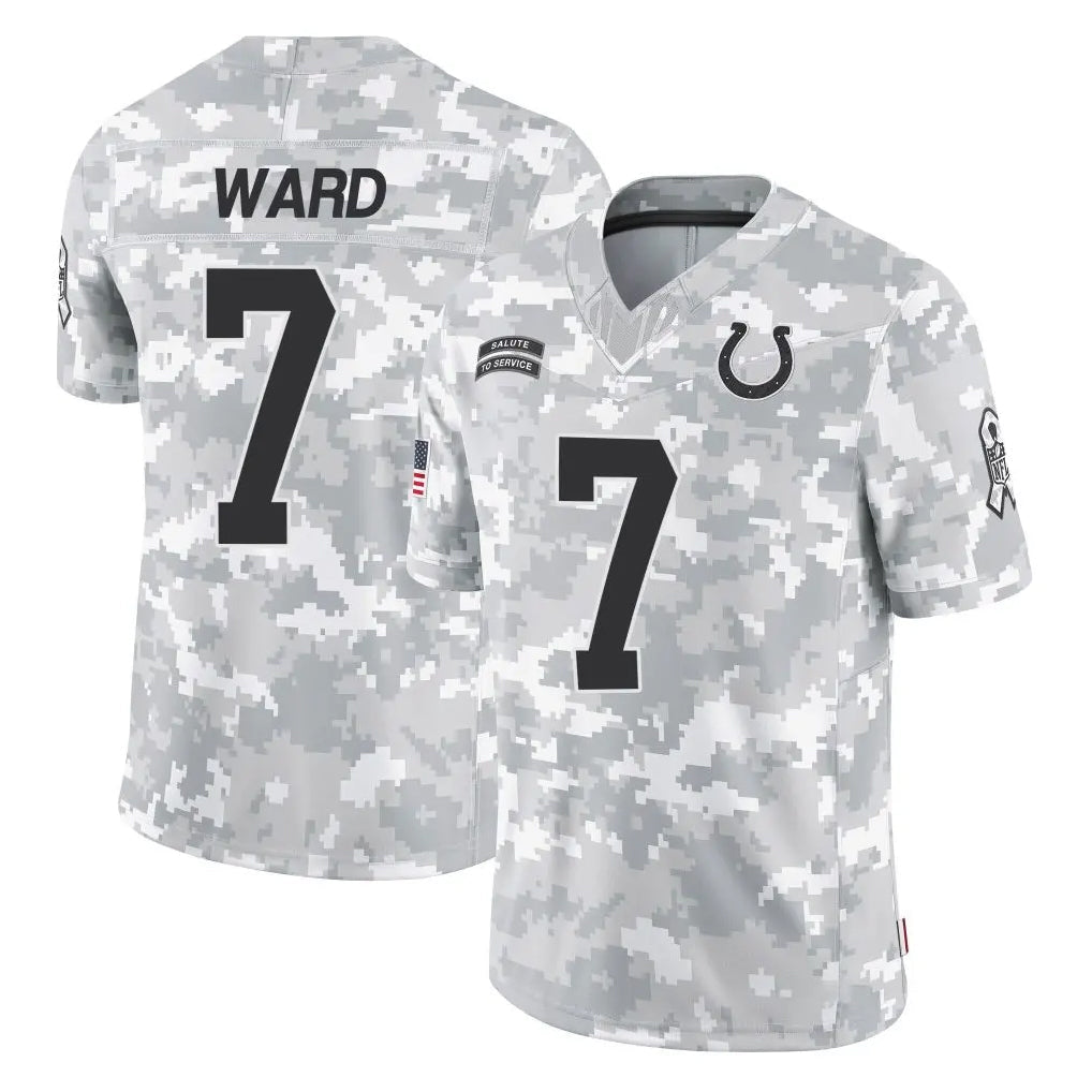 Davalo IN.Colts #7 Charvarius Ward Sr. Player Arctic Camo Salute To Service Limited Game Stitched Jerseys