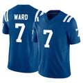 Davalo IN.Colts #7 Charvarius Ward Sr. Player Royal Limited Vapor F.U.S.E. Home Game Stitched Jerseys