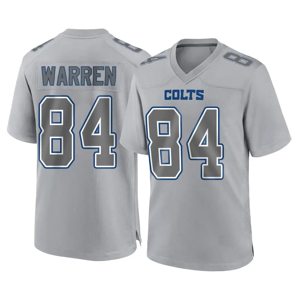 Davalo IN.Colts #84 Tyler Warren Player Gray Atmosphere Fashion Home Game Stitched Jerseys