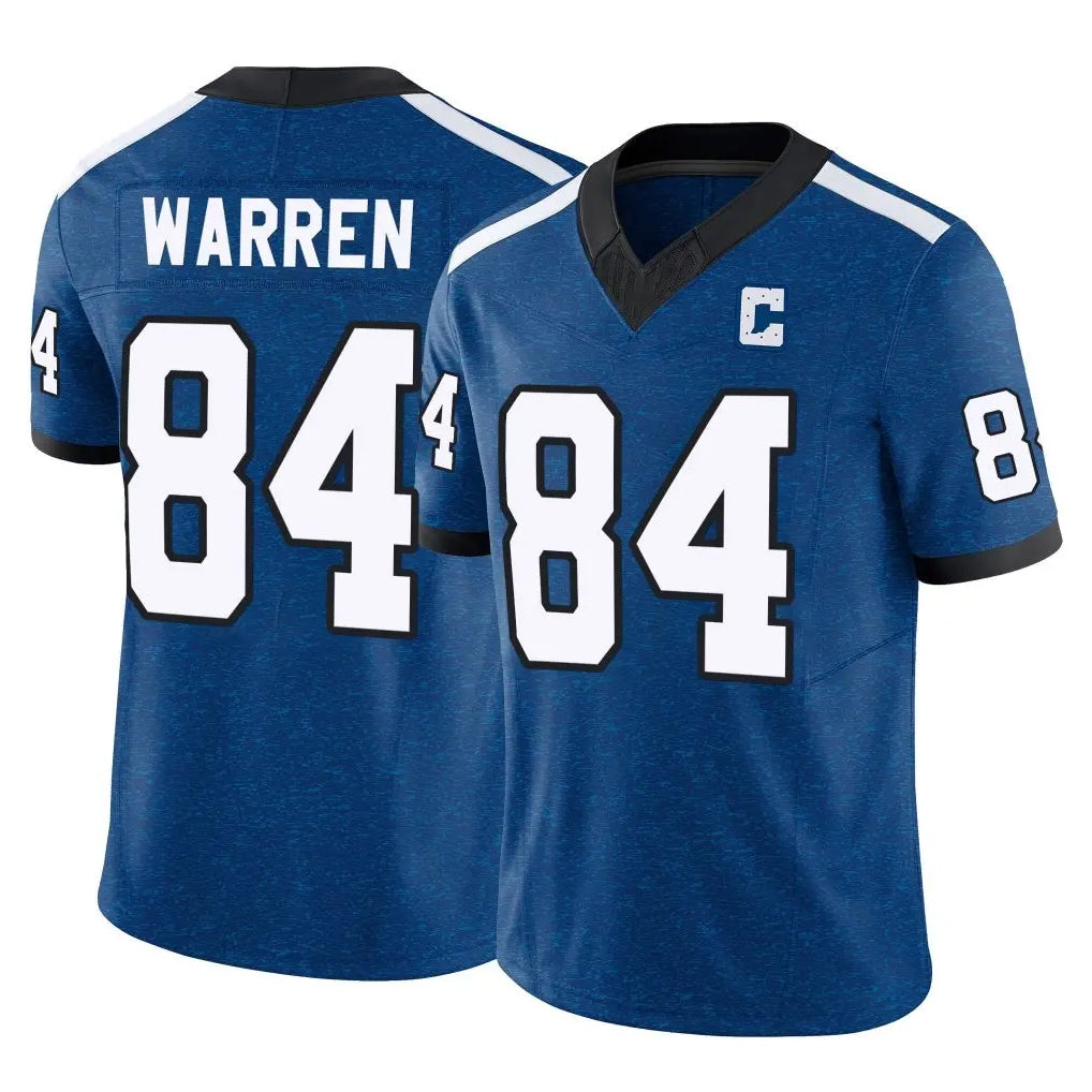 Davalo IN.Colts #84 Tyler Warren Player Royal Limited Indiana Nights Alternate Vapor F.U.S.E. Home Game Stitched Jerseys