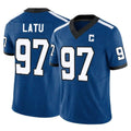 Davalo IN.Colts #97 Laiatu Latu Player Royal Limited Indiana Nights Alternate Vapor F.U.S.E. Home Game Stitched Jerseys