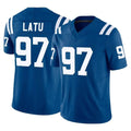 Davalo IN.Colts #97 Laiatu Latu Player Royal Limited Vapor F.U.S.E. Home Game Stitched Jerseys