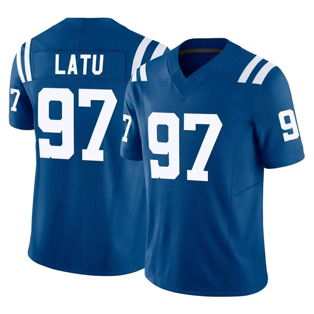 Davalo IN.Colts #97 Laiatu Latu Player Royal Limited Vapor F.U.S.E. Home Game Stitched Jerseys