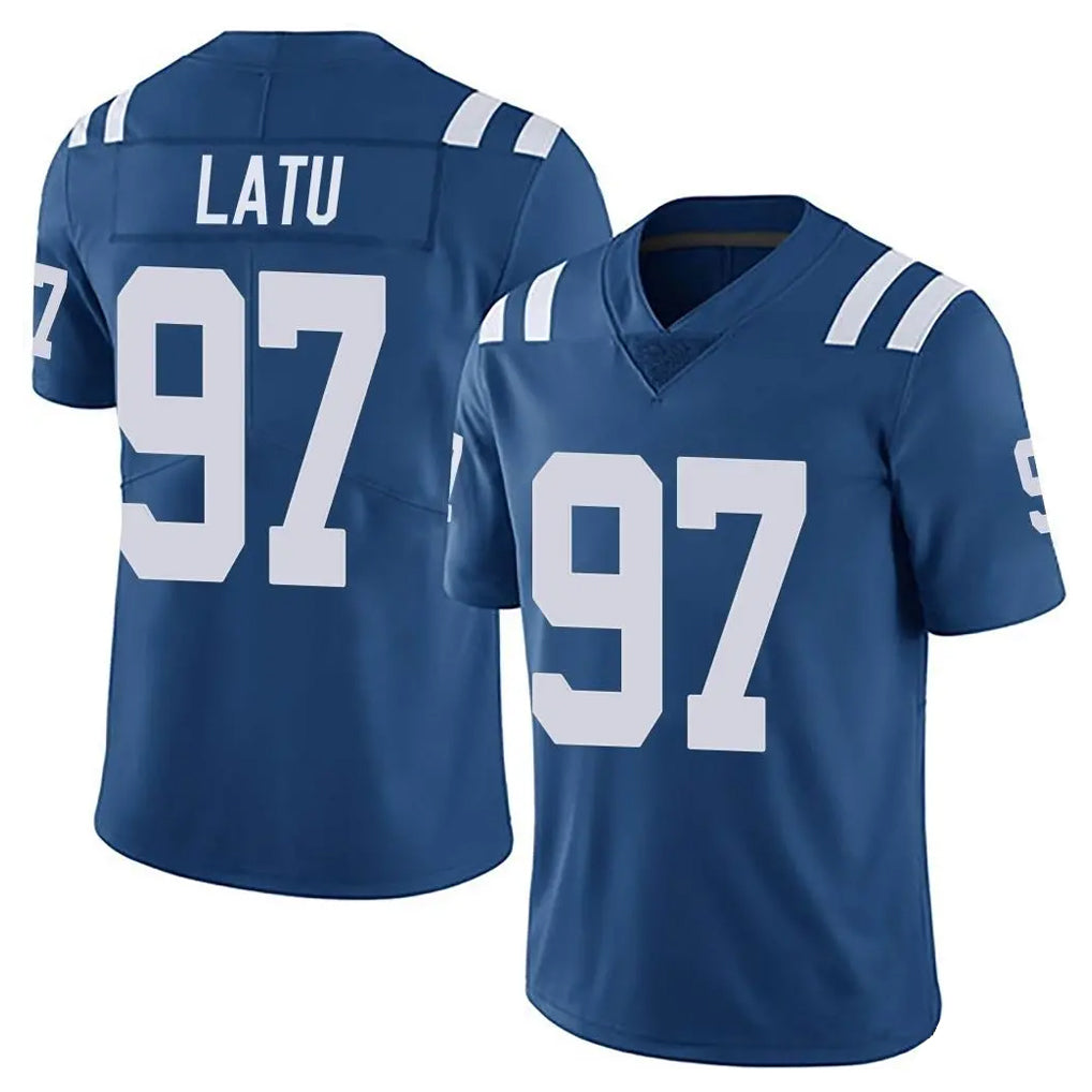 Davalo IN.Colts #97 Laiatu Latu Player Royal Limited Vapor Untouchable Home Game Stitched Jerseys