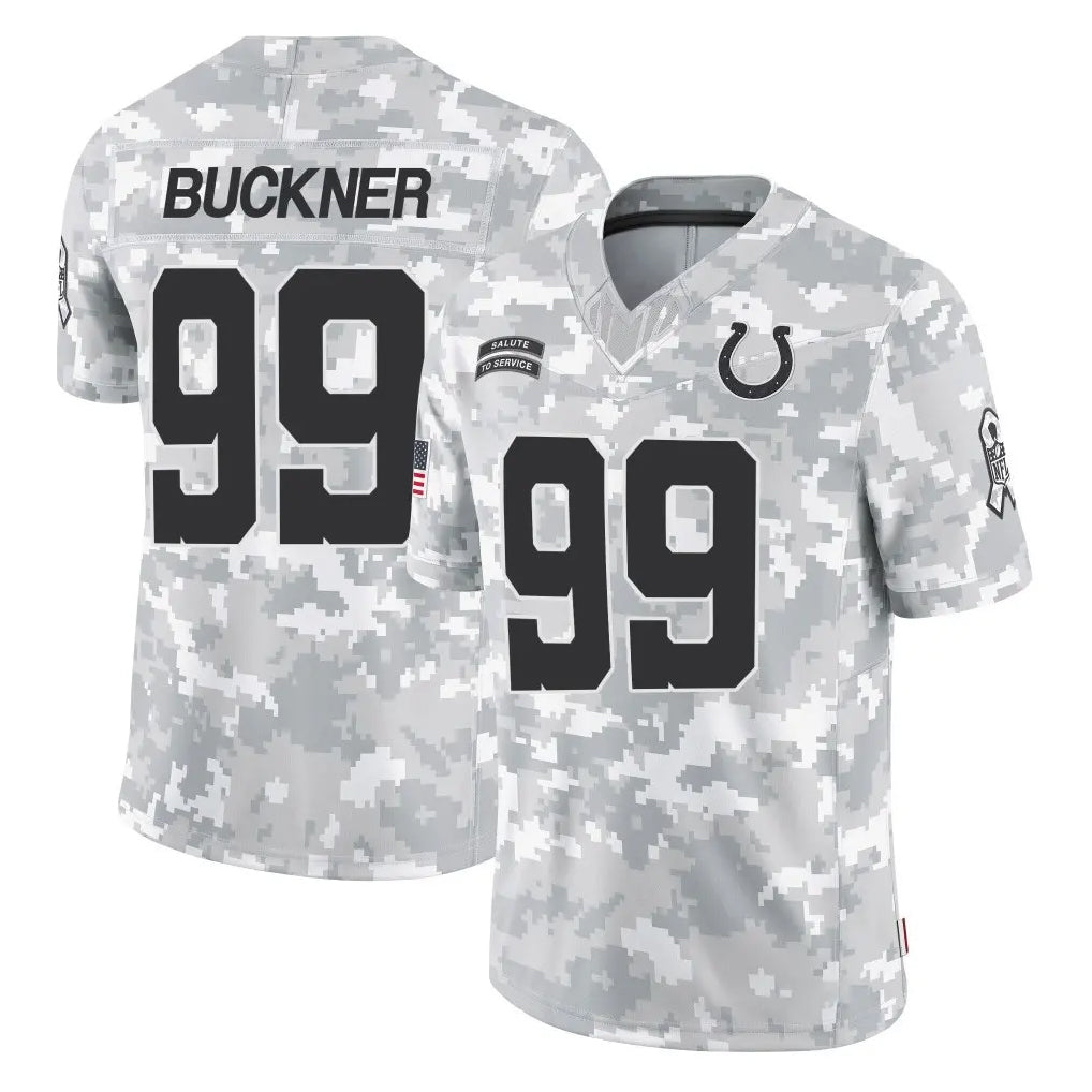 Davalo IN.Colts #99 DeForest Buckner Player Arctic Camo Salute To Service Limited Game Stitched Jerseys
