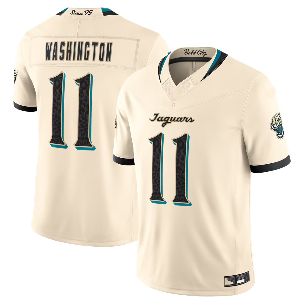Davalo J.Jaguars #11 Parker Washington Natural 2026 Rivalries Collection Limited Stitched Jerseys