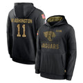 Davalo J.Jaguars #11 Parker Washington Player Black Salute to Service Hoodies Limited Game Stitched Jerseys