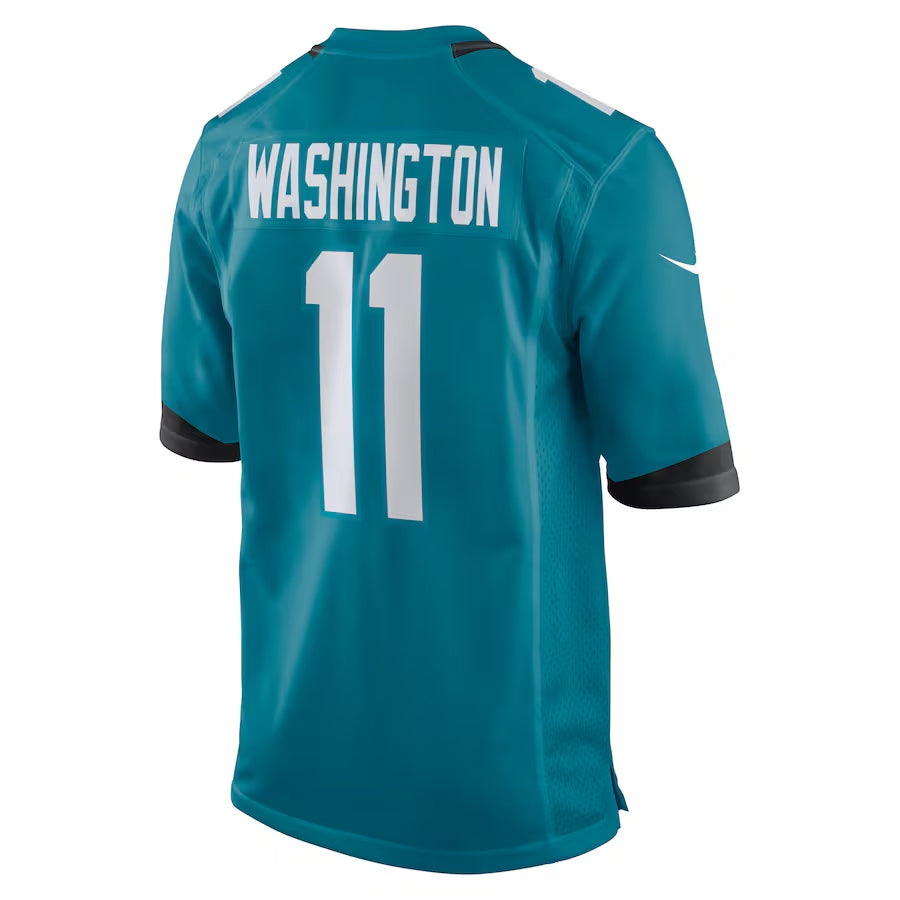 Davalo J.Jaguars #11 Parker Washington Player Teal Home Game Stitched Jerseys
