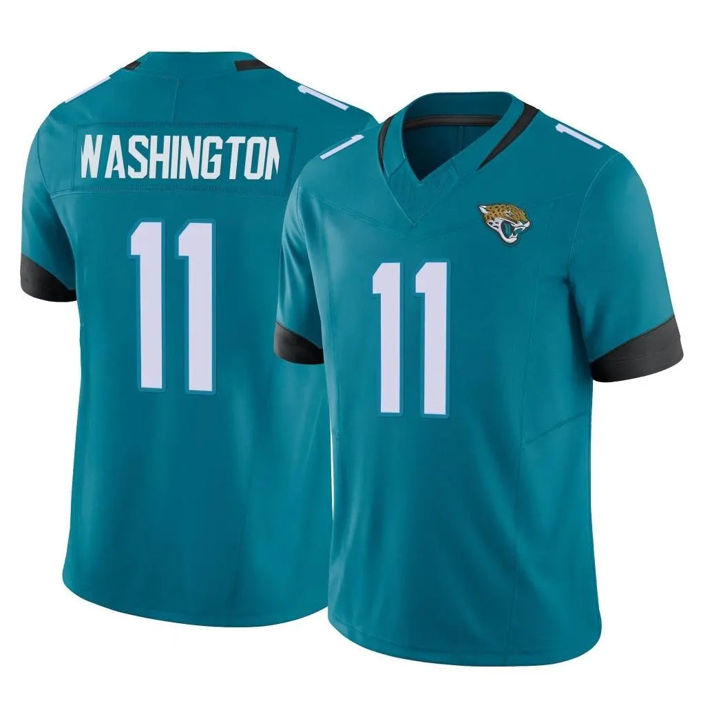 Davalo J.Jaguars #11 Parker Washington Player Teal Vapor F.U.S.E. Limited Home Game Stitched Jerseys