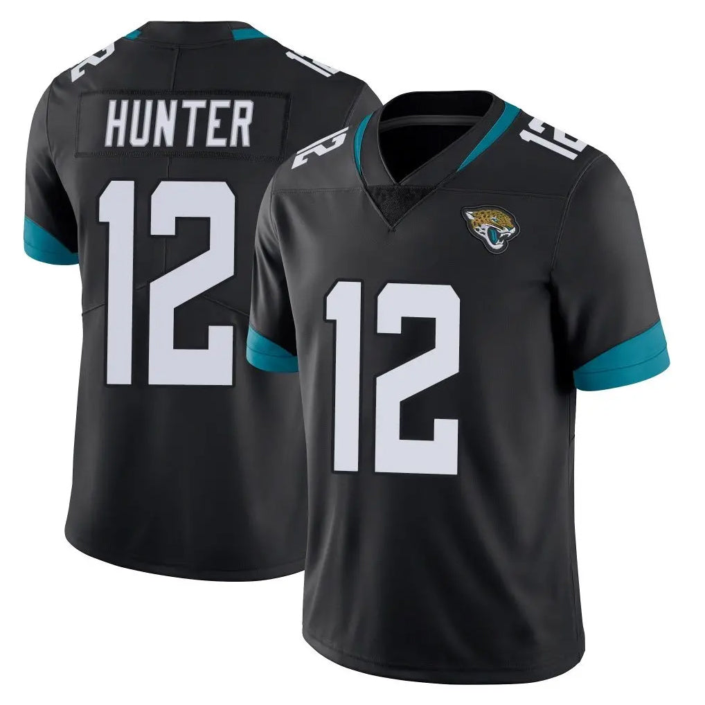 Davalo J.Jaguars #12 Travis Hunter Player Black Vapor Untouchable Limited Home Game Stitched Jerseys