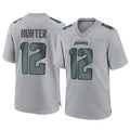 Davalo J.Jaguars #12 Travis Hunter Player Gray Atmosphere Fashion Home Game Stitched Jerseys