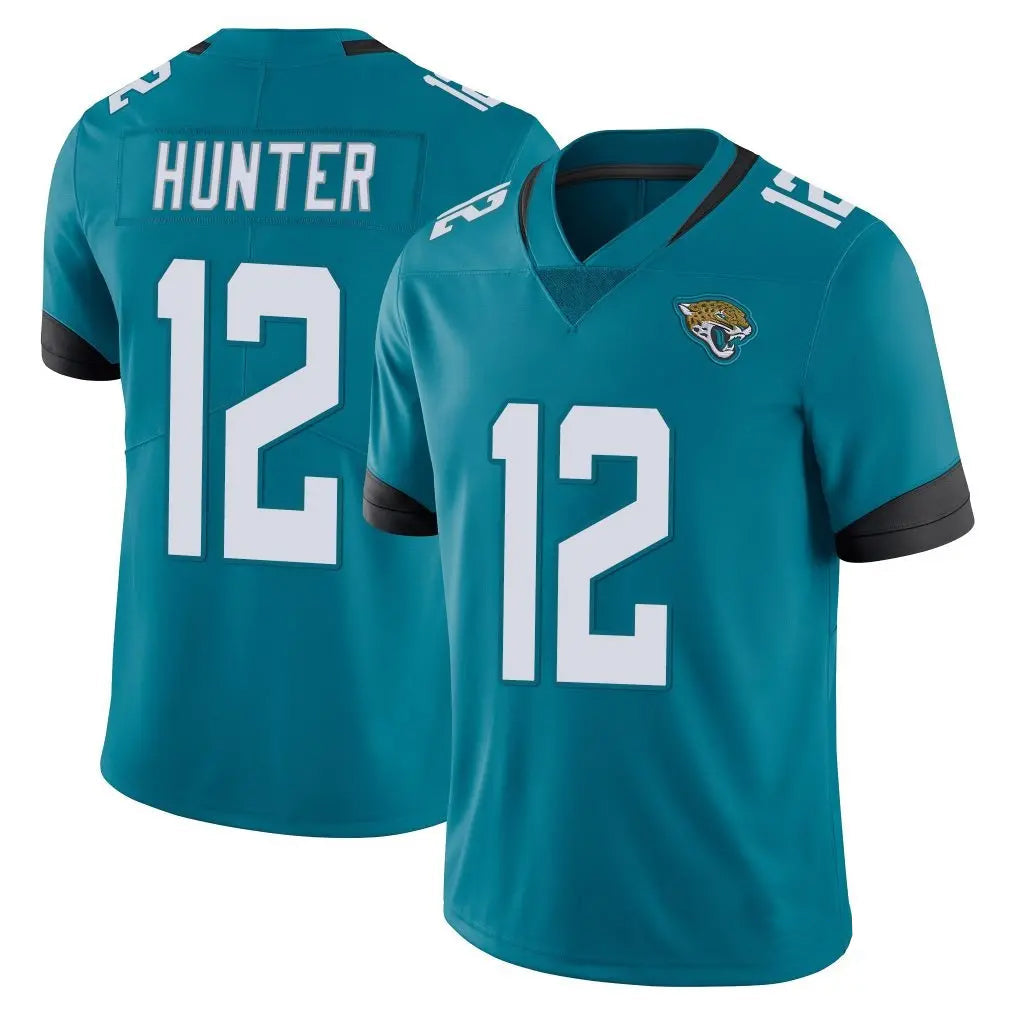 Davalo J.Jaguars #12 Travis Hunter Player Teal Vapor Untouchable Limited Home Game Stitched Jerseys