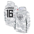 Davalo J.Jaguars #16 Trevor Lawrence Player Arctic Camo Salute to Service Hoodies Limited Game Stitched Jerseys