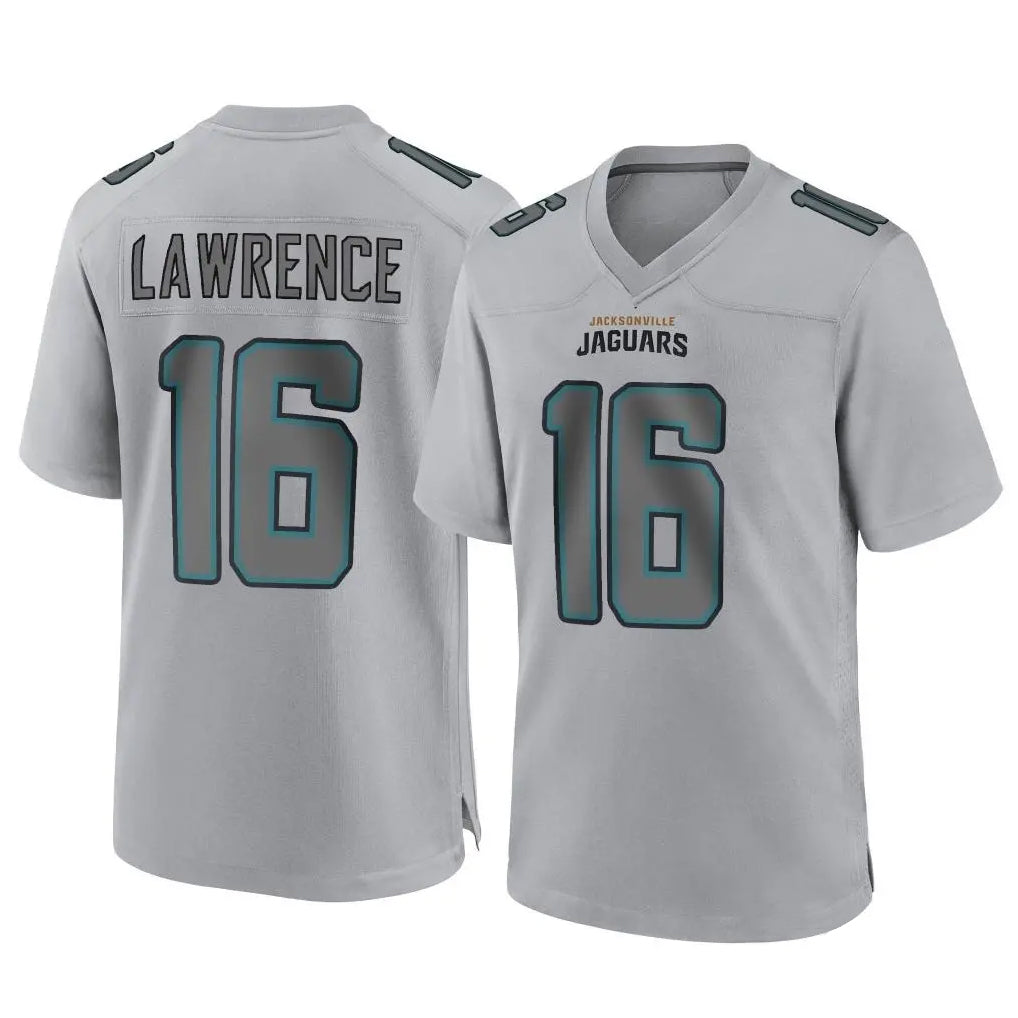 Davalo J.Jaguars #16 Trevor Lawrence Player Gray Atmosphere Fashion Home Game Stitched Jerseys
