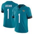 Davalo J.Jaguars #1 Montaric Brown Player Teal Vapor Untouchable Limited Home Game Stitched Jerseys