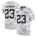 Davalo J.Jaguars #23 Foyesade Oluokun Player Arctic Camo Salute To Service Limited Game Stitched Jerseys