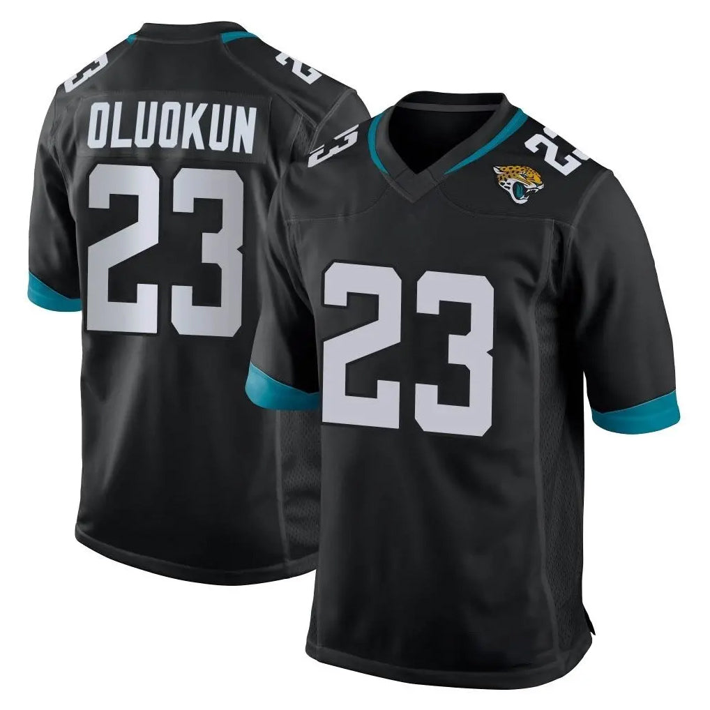 Davalo J.Jaguars #23 Foyesade Oluokun Player Black Home Game Stitched Jerseys