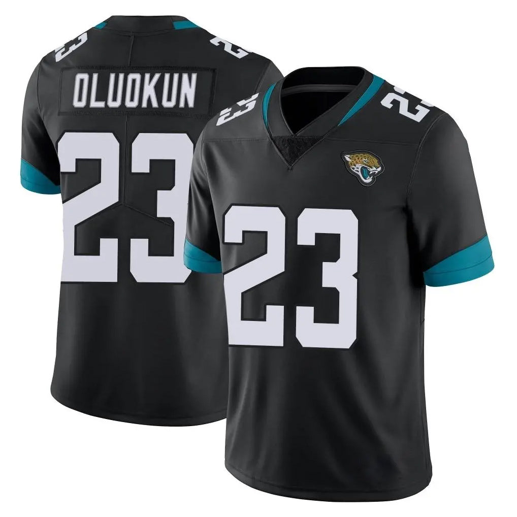 Davalo J.Jaguars #23 Foyesade Oluokun Player Black Vapor Untouchable Limited Home Game Stitched Jerseys