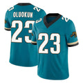 Davalo J.Jaguars #23 Foyesade Oluokun Player Teal Prowler Throwback Vapor F.U.S.E. Limited Home Game Stitched Jerseys