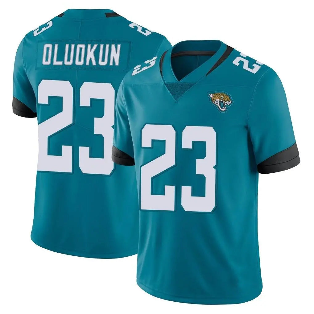 Davalo J.Jaguars #23 Foyesade Oluokun Player Teal Vapor Untouchable Limited Home Game Stitched Jerseys