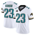 Davalo J.Jaguars #23 Foyesade Oluokun Player White Prowler Throwback Vapor F.U.S.E. Limited Home Game Stitched Jerseys