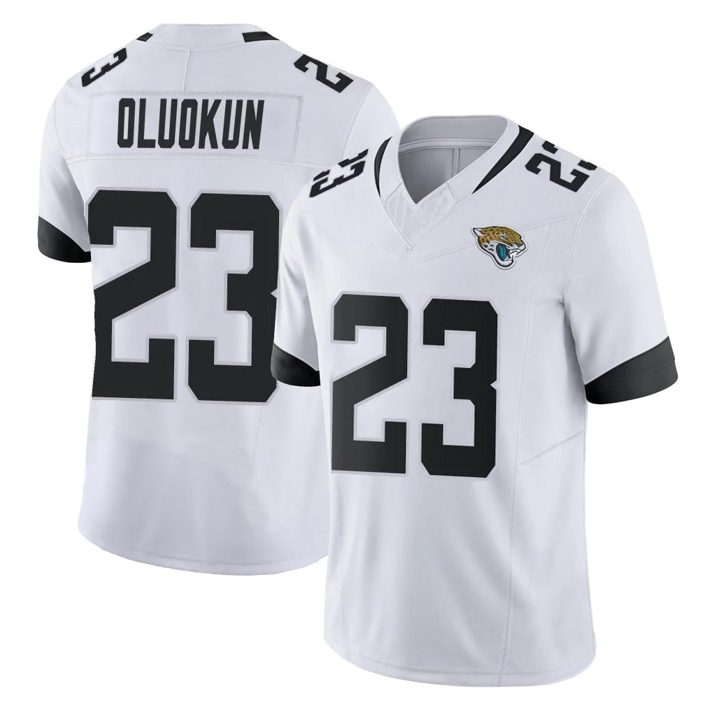 Davalo J.Jaguars #23 Foyesade Oluokun Player White Vapor F.U.S.E. Limited Home Game Stitched Jerseys
