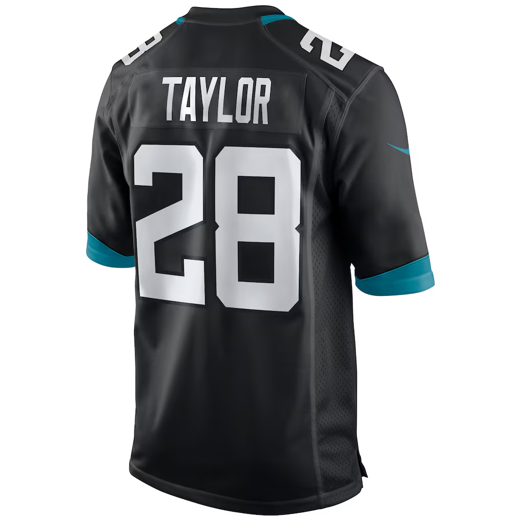 Davalo J.Jaguars #28 Fred Taylor Black Retired Player Alternate Game Stitched Jerseys