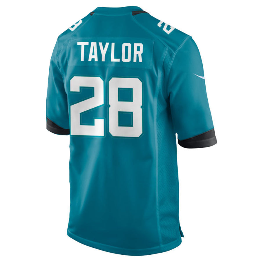 Davalo J.Jaguars #28 Fred Taylor Player Teal Home Game Stitched Jerseys