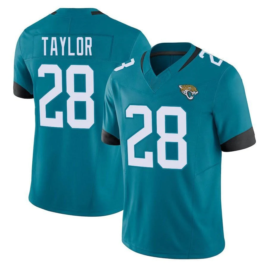 Davalo J.Jaguars #28 Fred Taylor Player Teal Vapor F.U.S.E. Limited Home Game Stitched Jerseys