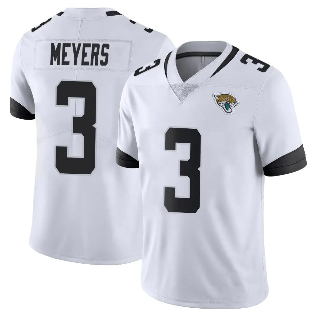 Davalo J.Jaguars #3 Jakobi Meyers Player White Vapor Untouchable Limited Home Game Stitched Jerseys