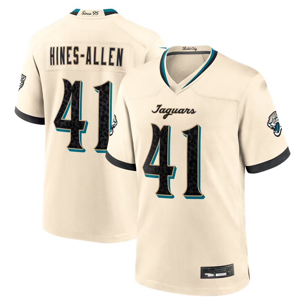 Davalo J.Jaguars #41 Josh Hines-Allen Natural 2026 Rivalries Collection Game Stitched Jerseys