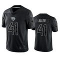 Davalo J.Jaguars #41 Josh Hines-Allen Player Black RFLCTV Limited Football Jerseys