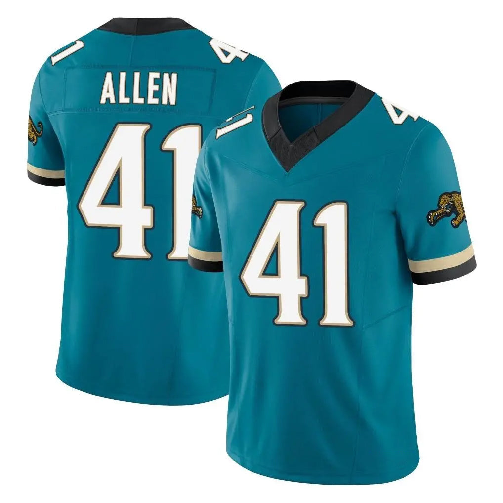 Davalo J.Jaguars #41 Josh Hines-Allen Player Teal Prowler Throwback Vapor F.U.S.E. Limited Home Game Stitched Jerseys