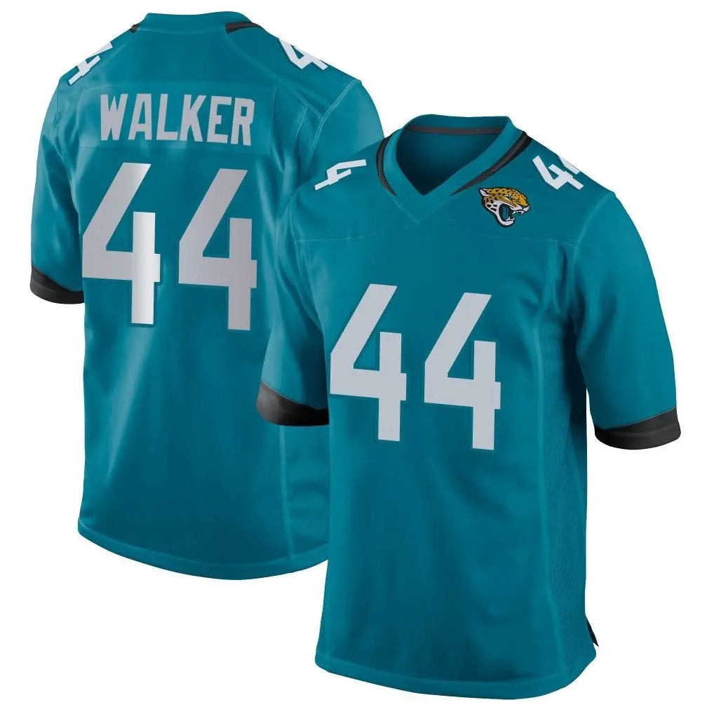 Davalo J.Jaguars #44 Travon Walker Player Teal Home Game Stitched Jerseys