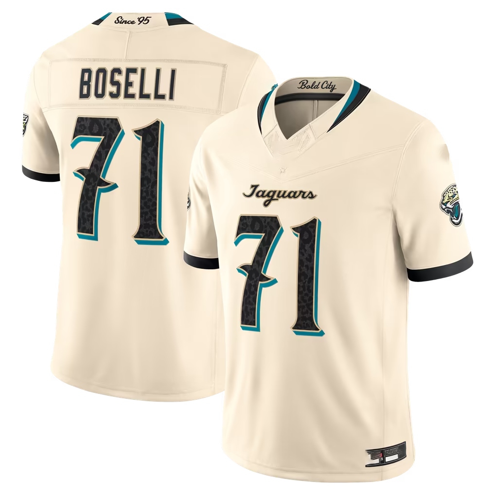 Davalo J.Jaguars #71 Tony Boselli Natural 2026 Rivalries Collection Limited Stitched Jerseys
