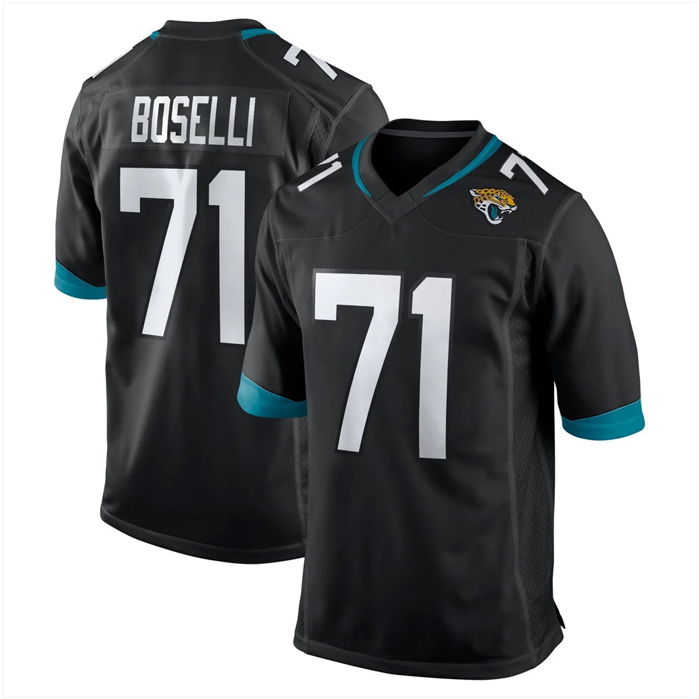 Davalo J.Jaguars #71 Tony Boselli?Player Black Home Game Stitched Jerseys